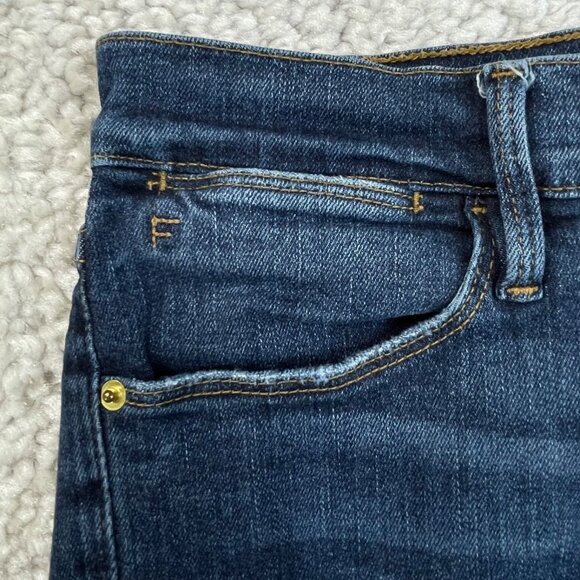 FRAME Le High Side Slit Skinny Released Hem Jean Ferdinand Womens 28 - Picture 8 of 11